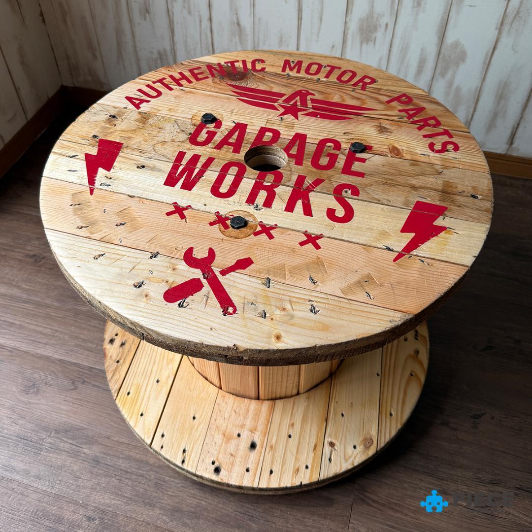 ケーブルドラム 電線ドラム テーブル アメリカン インテリア ガレージ GW①
