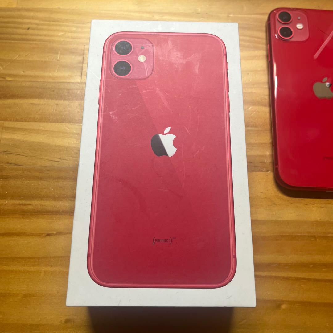 iPhone11 128G レッド　箱あり