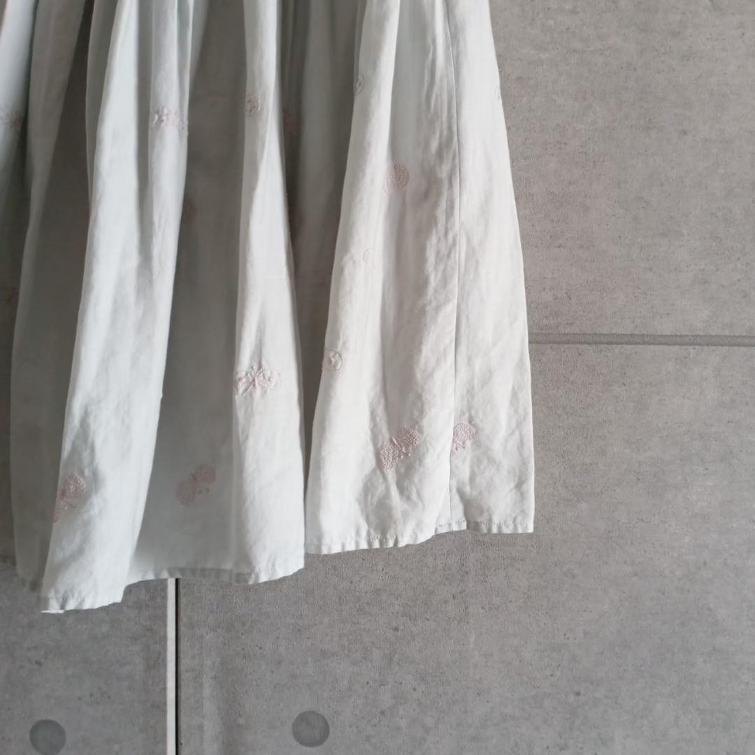 MinaPerhonen ミナペルホネン　スカート　刺繍　蝶　日本製　X1700