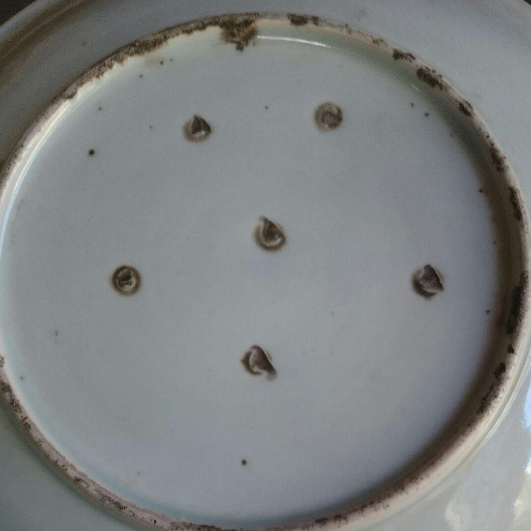 雲竜文 染め付け 皿 磁器 焼物