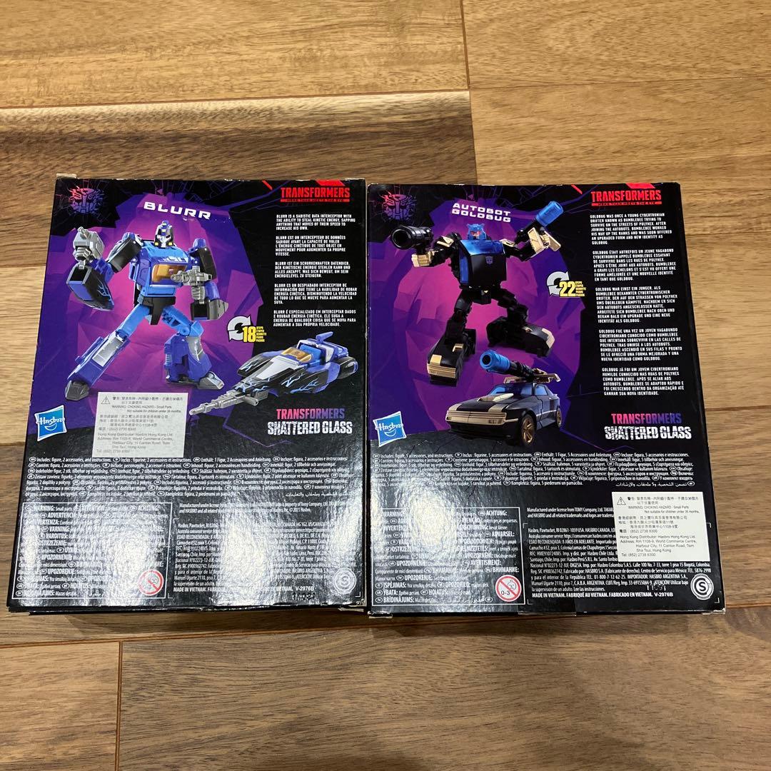 トランスフォーマー　シャッタードグラス ブラー　ゴールドバグ　セット　開封品