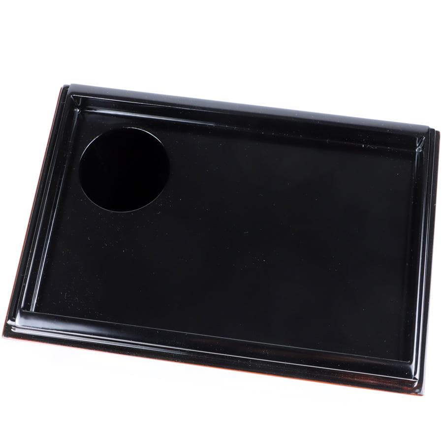 Y3104-2 高台寺蒔絵 茶箱セット 赤絵茶碗 棗 他 紙箱付　BBB