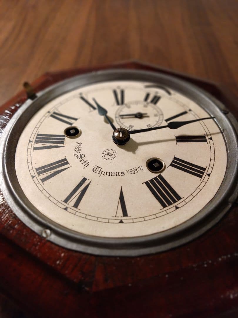 柱時計　船時計　整備済み　セストーマス　アンティーク　昭和レトロ　精工舎