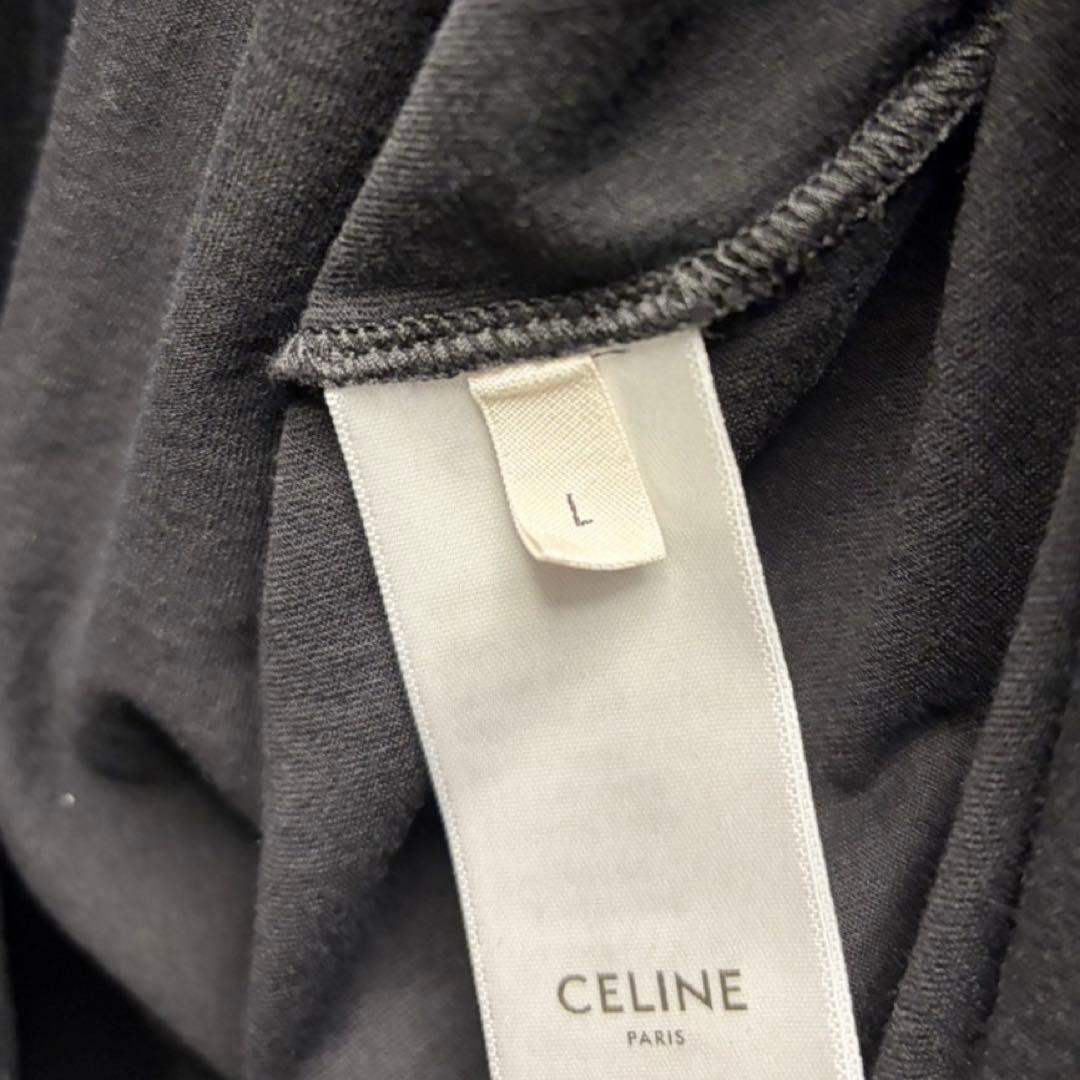 CELINE ブラック ロゴ Tシャツ 美品