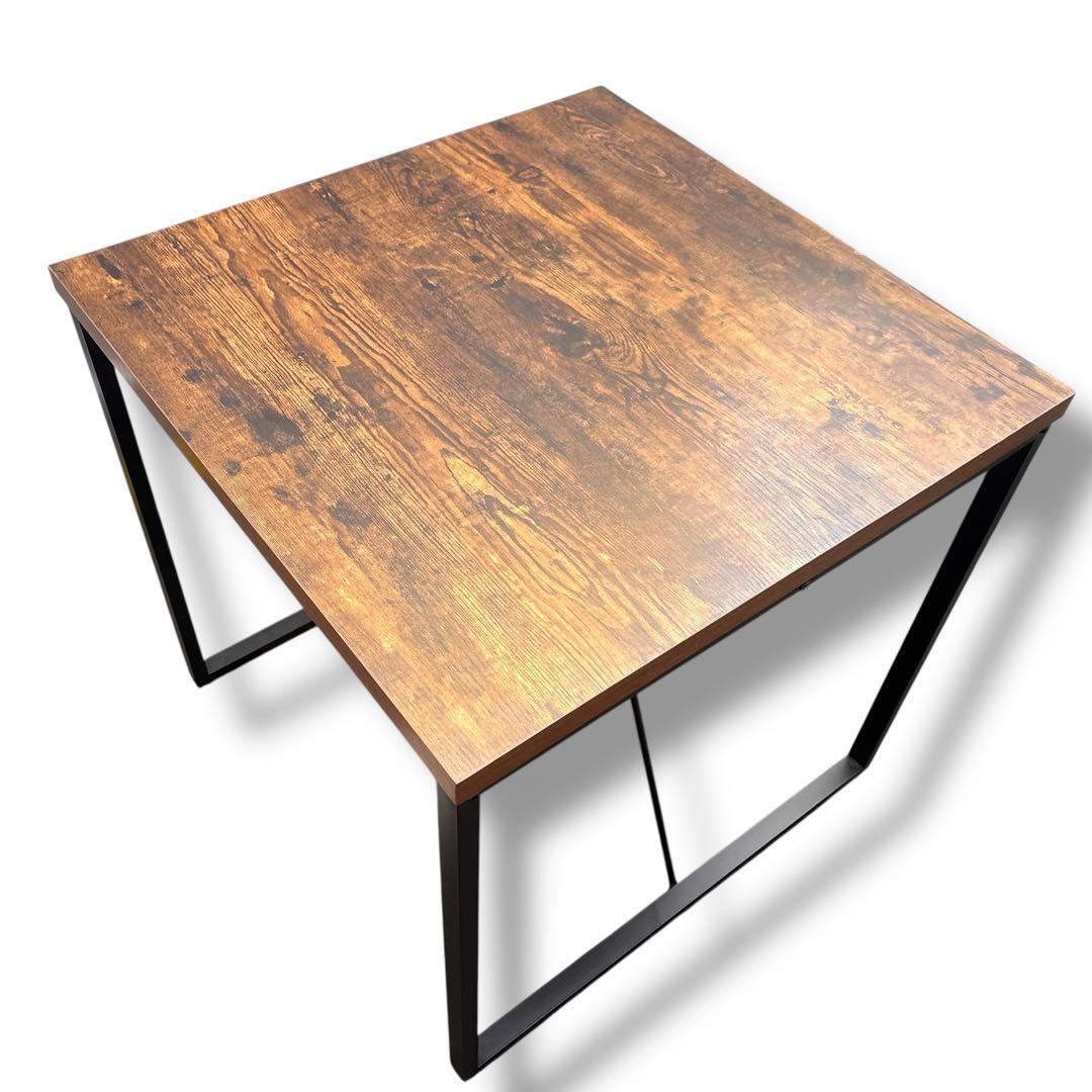 美品 ニトリ ダイニングテーブル DTステイン70 木目調 スクエアテーブル