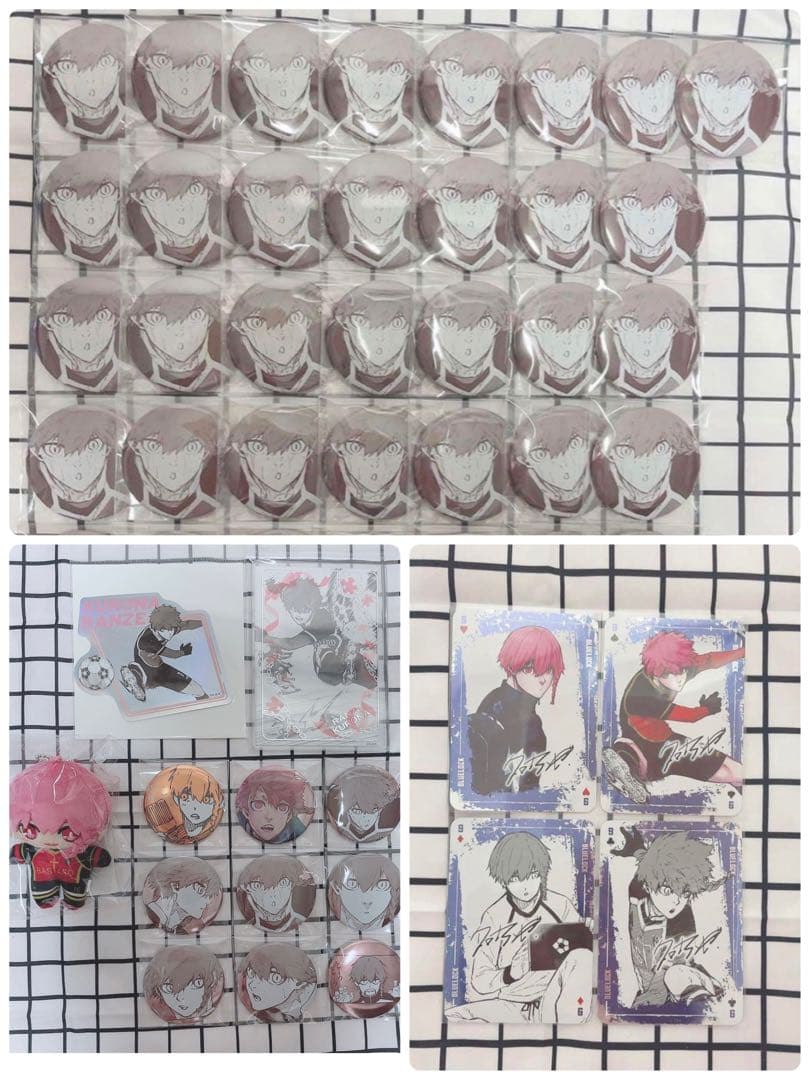 ブルーロック ブルロ展 黒名蘭世 推しキャラバッジ まとめ売り