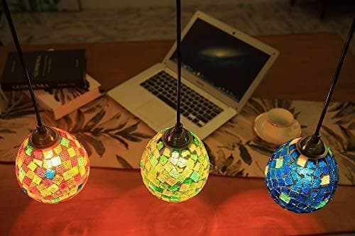 503 ペンダントライト ステンドグラス レトロ 北欧 アンティーク LED