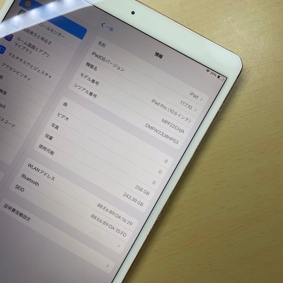 iPad Pro 10.5 256GB Wi-Fi 割れなし　A1701