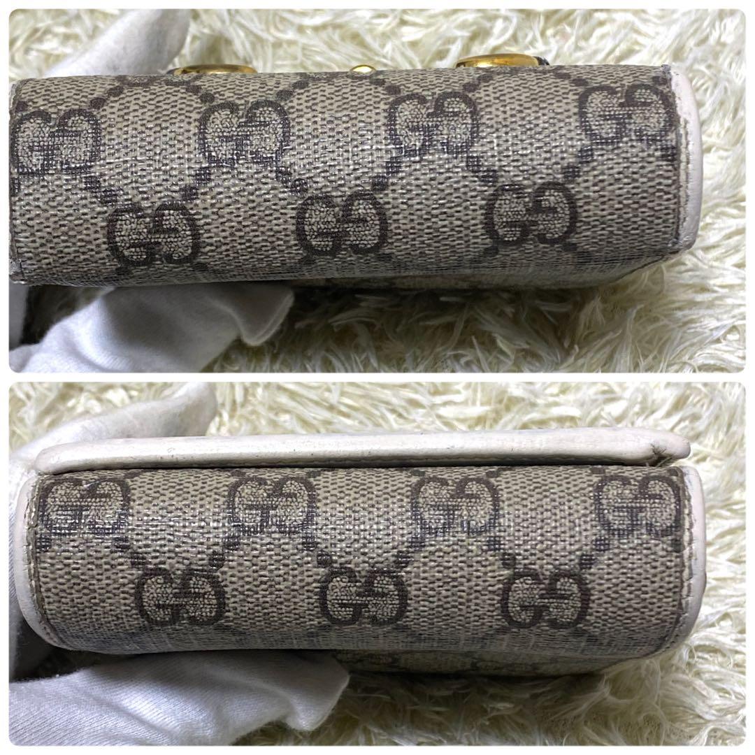 美品✨ GUCCI グッチ ホースビット 折り財布 GGスプリーム 二つ折り