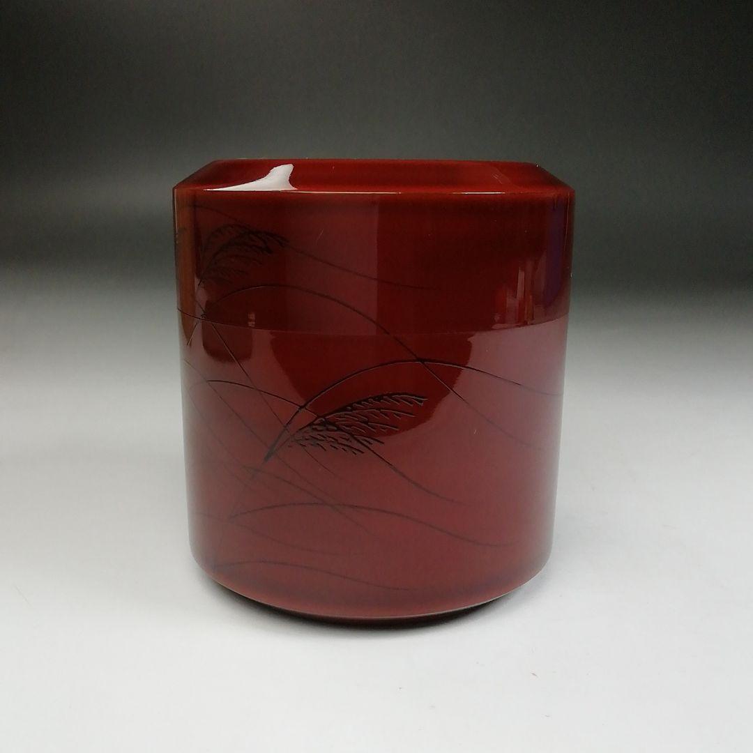 Ｔ９９９　棗　『鈴虫蒔絵』『雪吹』『竹内幸済 作』　共箱　茶道具