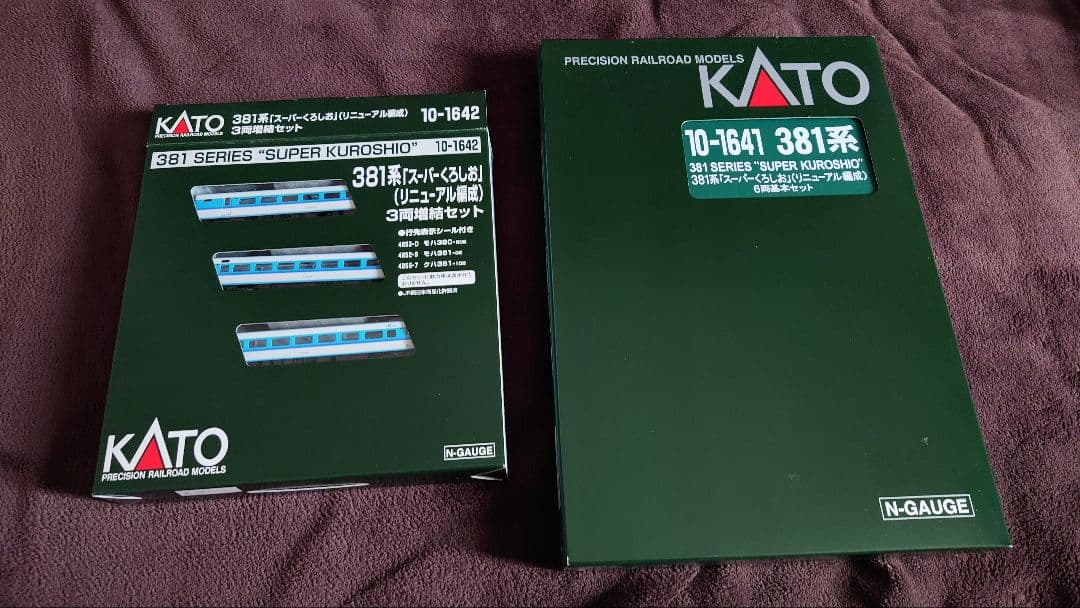 KATO 381系Sくろしお基本増結セット、動力ユニット台車セット