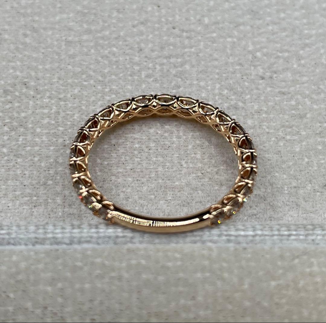 JA5★高級 ダイヤモンド1ct K18PG エタニティ リング