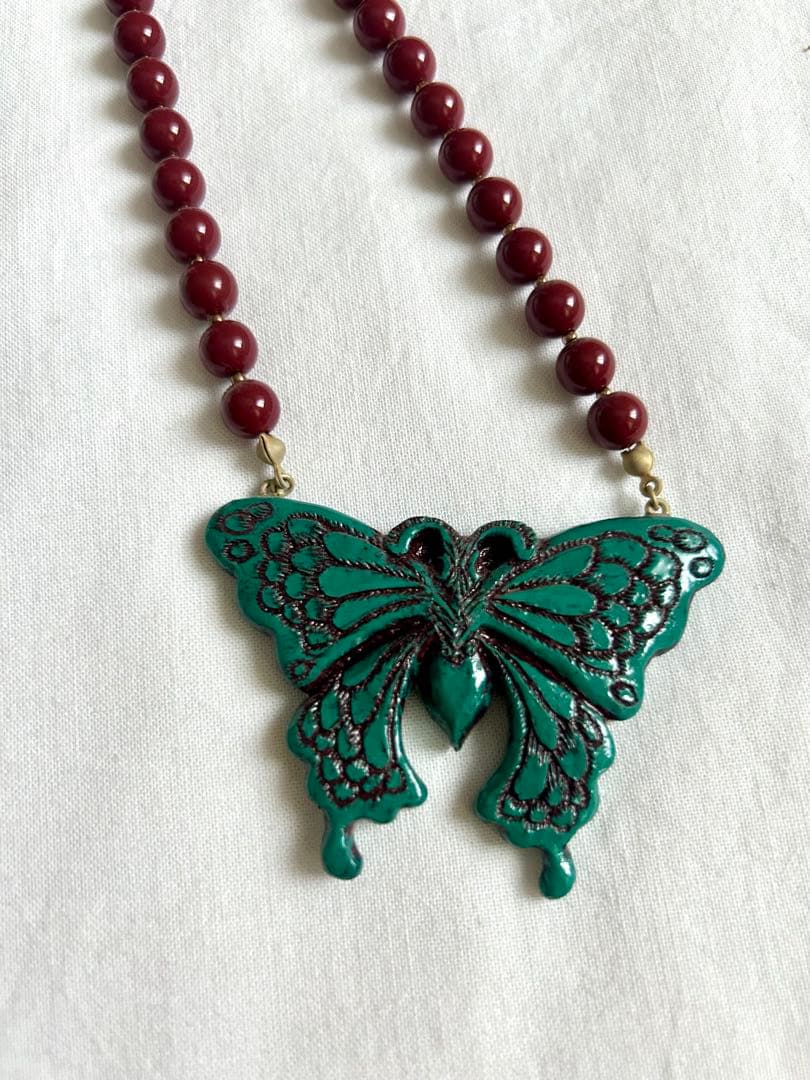 conoco 蝶々ネックレス butterfly ハンドメイド