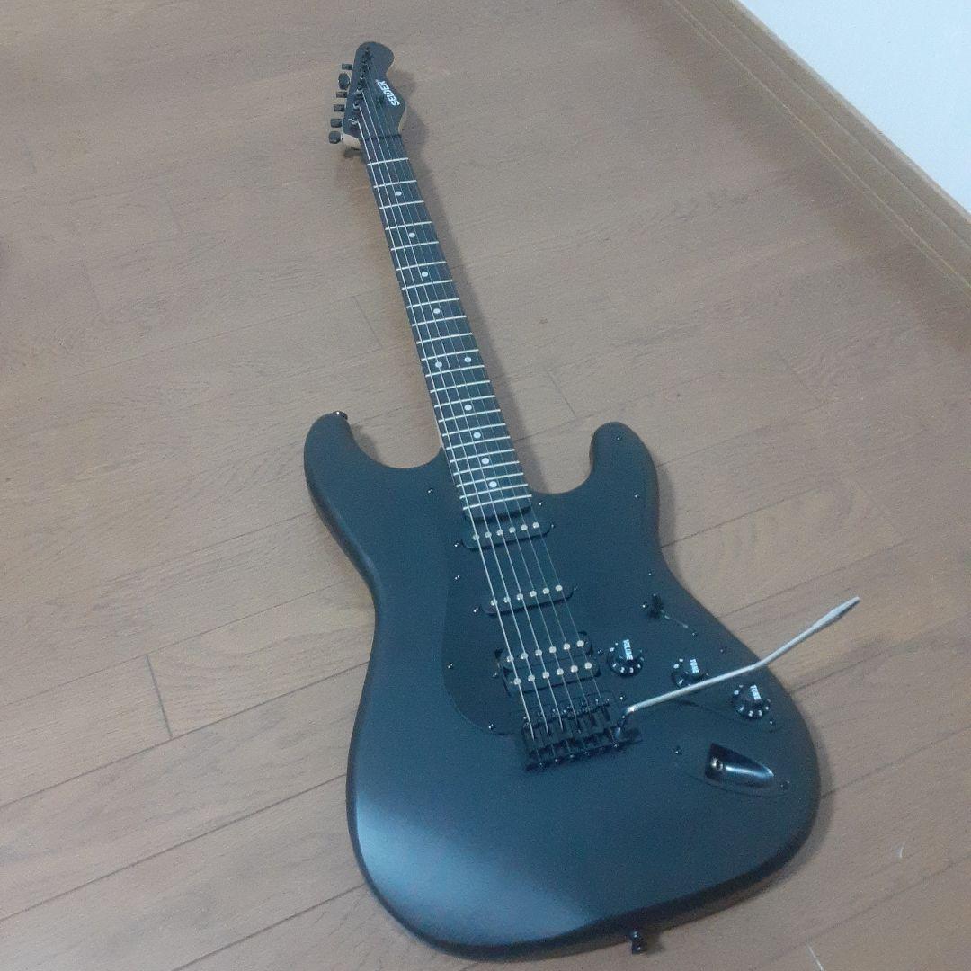 美品SELDER エレキギター マッドブラック 22フレット