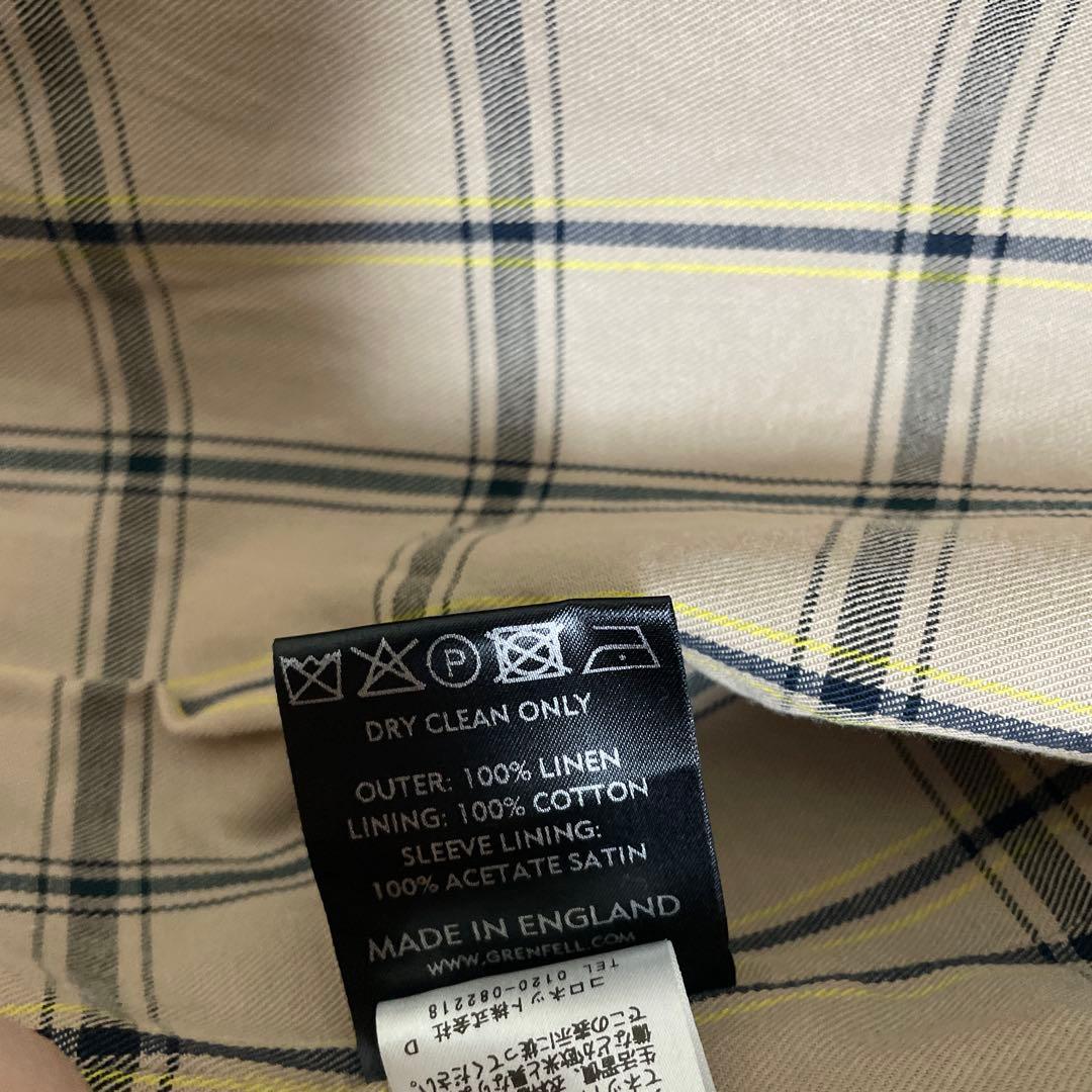 英国製　GRENFELL ゴルファー　リネン　38