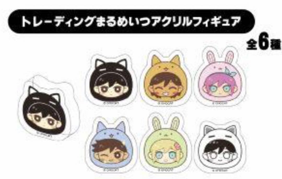 OMORI展 オモリ 原画 缶バッジ ドット まるめつアクリルフィギュア BOX