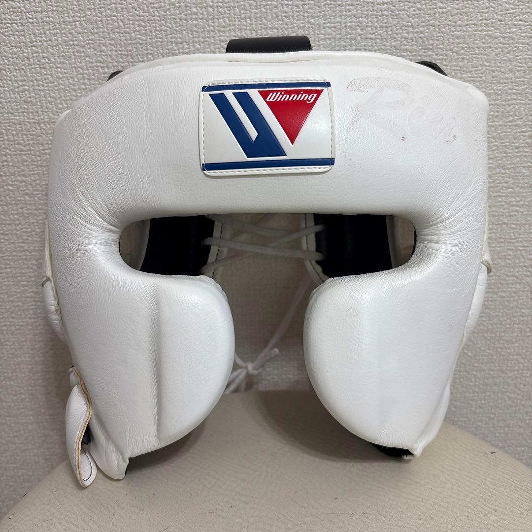 ウイニング winning ボクシングヘッドギア M 刺繍剥がし跡あり