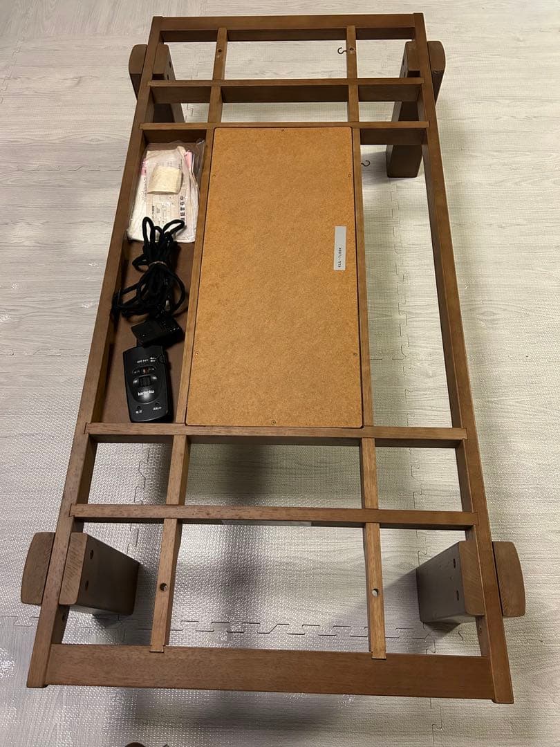 【美品・カリモク】暖房器付　高級こたつ座卓・こたつテーブル　木製　長方形