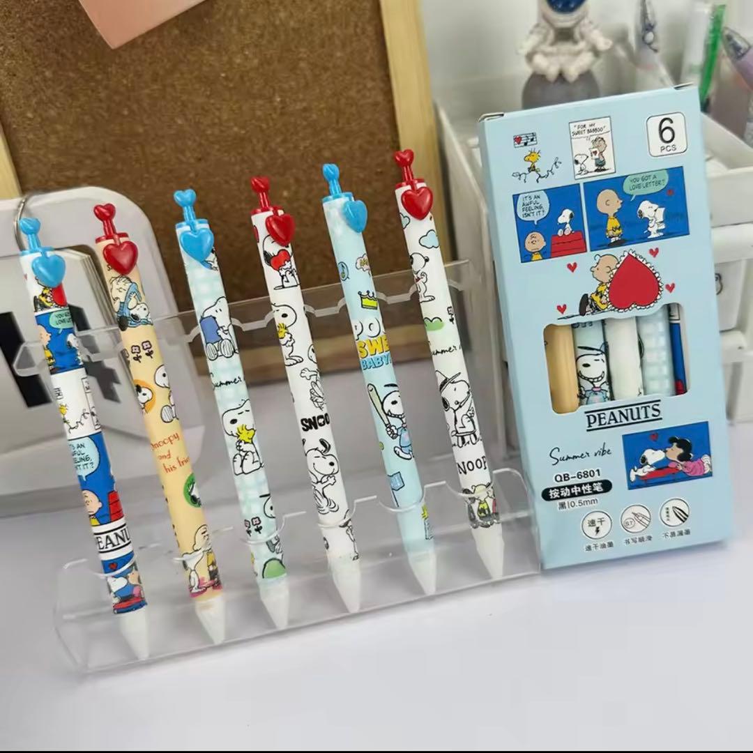 スヌピー　ボールペン　６本入り