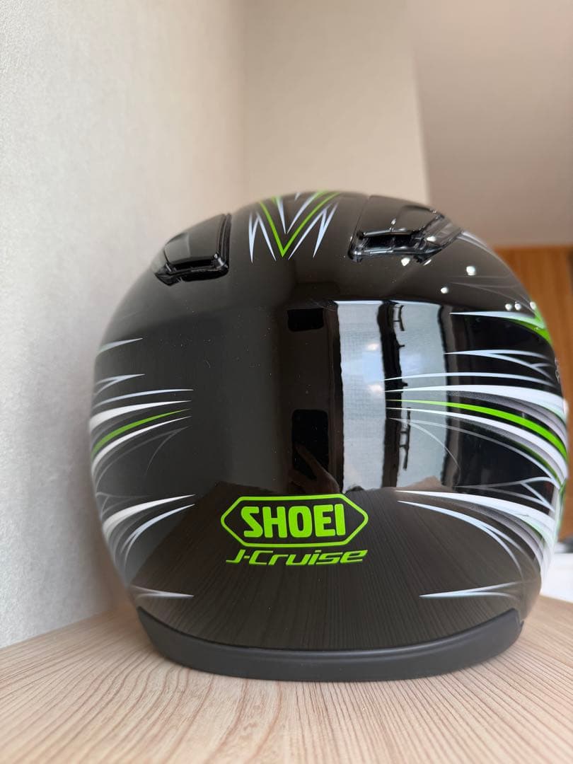 SHOEI ジェットヘルメット J-Cruise グリーンブラック