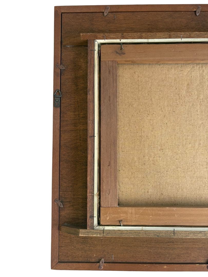 田辺　三重松　パステル画　箱館郊外　絵画　ハワイの街