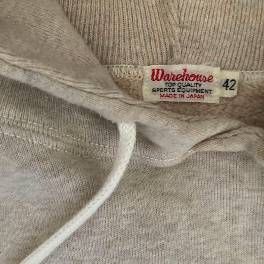 ウエアハウス　パーカー　オートミール　ステンシル　サイズ42 美品
