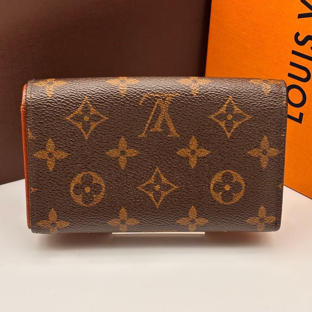【鑑定済み】ルイヴィトン✨モノグラム✨ポルトモネビエ トレゾール 二つ折り財布