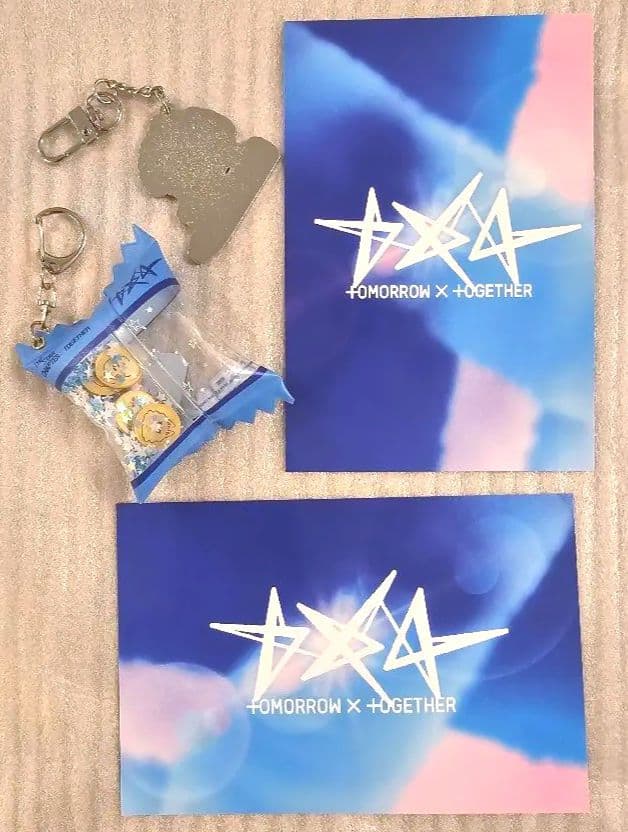 TXT CUコラボ キーホルダー＋フォトカードコンプリートセットバムグッ