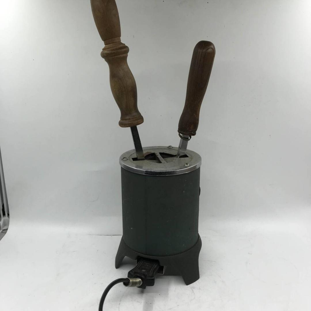 ハタミシン 自動電化鏝 コテ 電気裁縫鏝 昭和レトロ アイロン★K2561Z