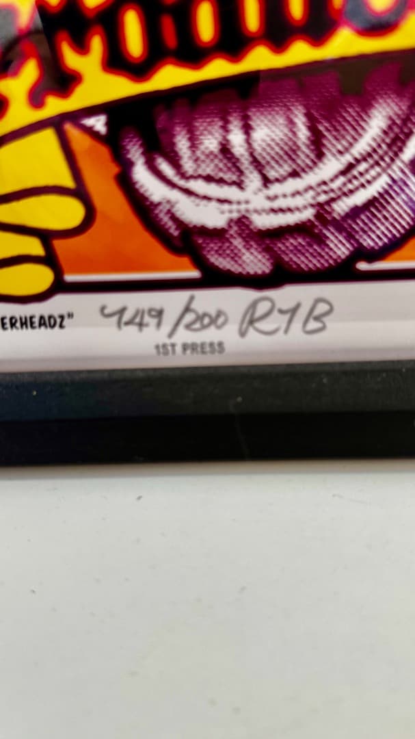 【ロッキンジェリービーン】200枚限定 サイン入り シルクスクリーン 額入り