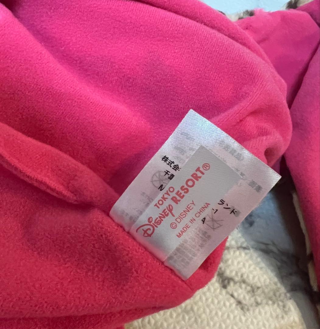 値下げ！！ミニーマウス ヒョウ柄マフラーキャップ⭐︎美品