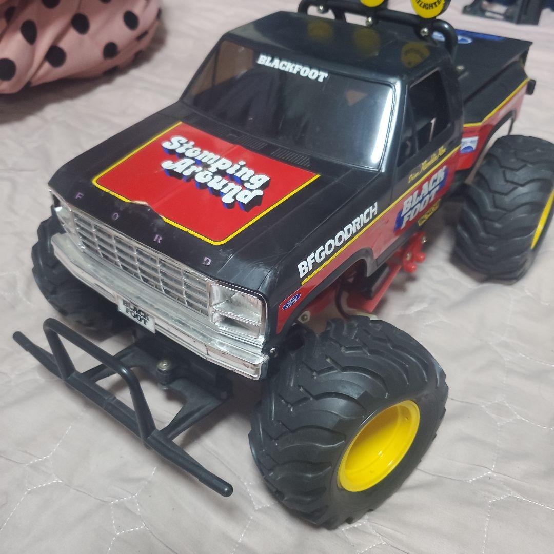 【ジャンク品】　ラジコンカー　タミヤ　ブラックフット　1/10