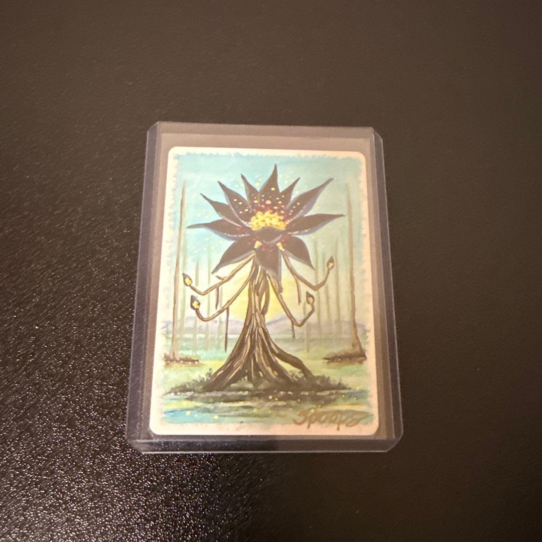 黒の防御円　mtg アーティストプルーフ　ペイント　ロータス