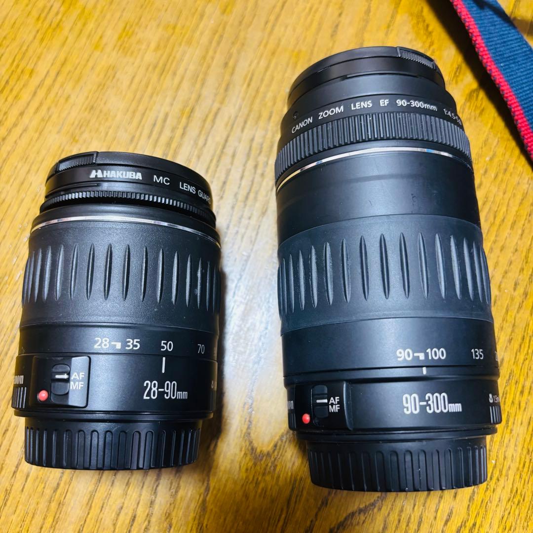 【美品】Canon EOS Kiss7 レンズ2本付き フィルムカメラ 一眼レフ