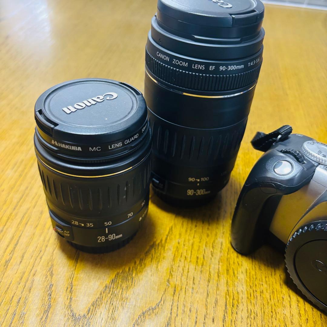 【美品】Canon EOS Kiss7 レンズ2本付き フィルムカメラ 一眼レフ