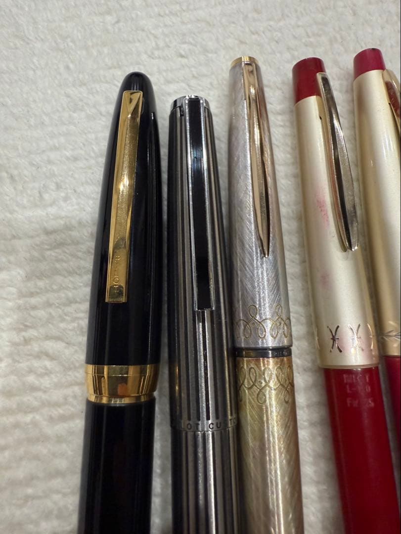 希少 PILOT 万年筆 ボールペン9本 まとめ売り 18K 14K 18KWG
