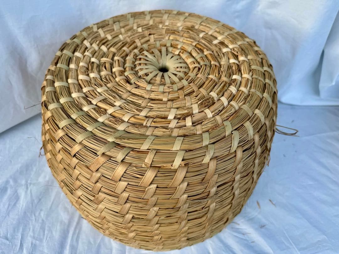 未使用品　藁いずみ　おひつ入れ　わらいずみ　飯つぐら　古民具