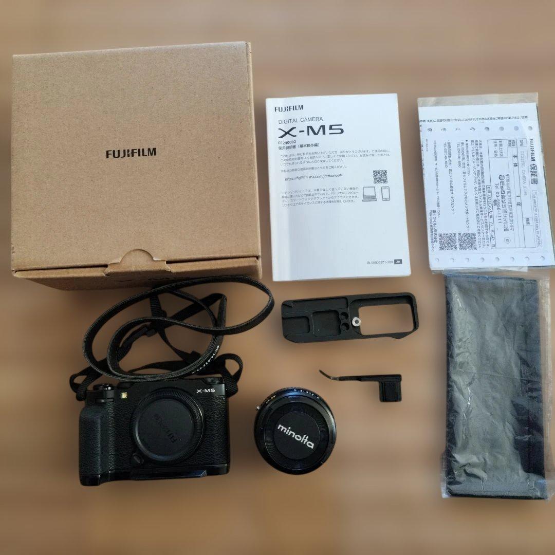 FUJIFILM X-M5 ミラーレス一眼カメラ　デジカメ　オールドレンズ付き