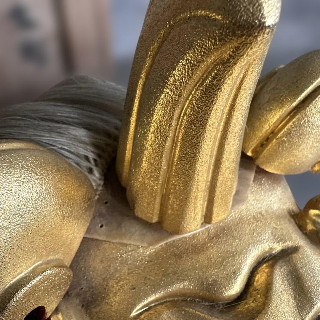 お値下げ❣️迫力のお品‼️木彫　獅子頭