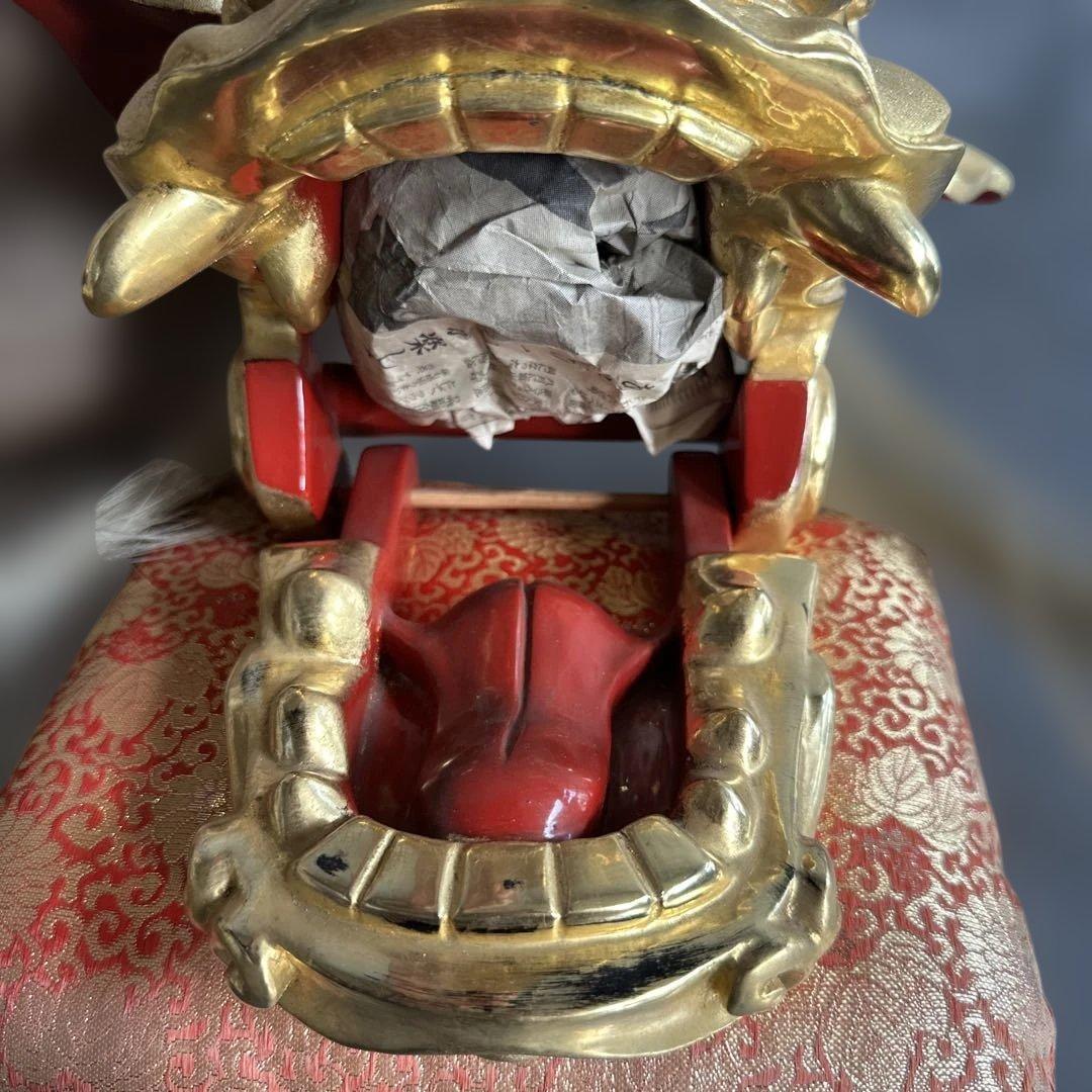 お値下げ❣️迫力のお品‼️木彫　獅子頭