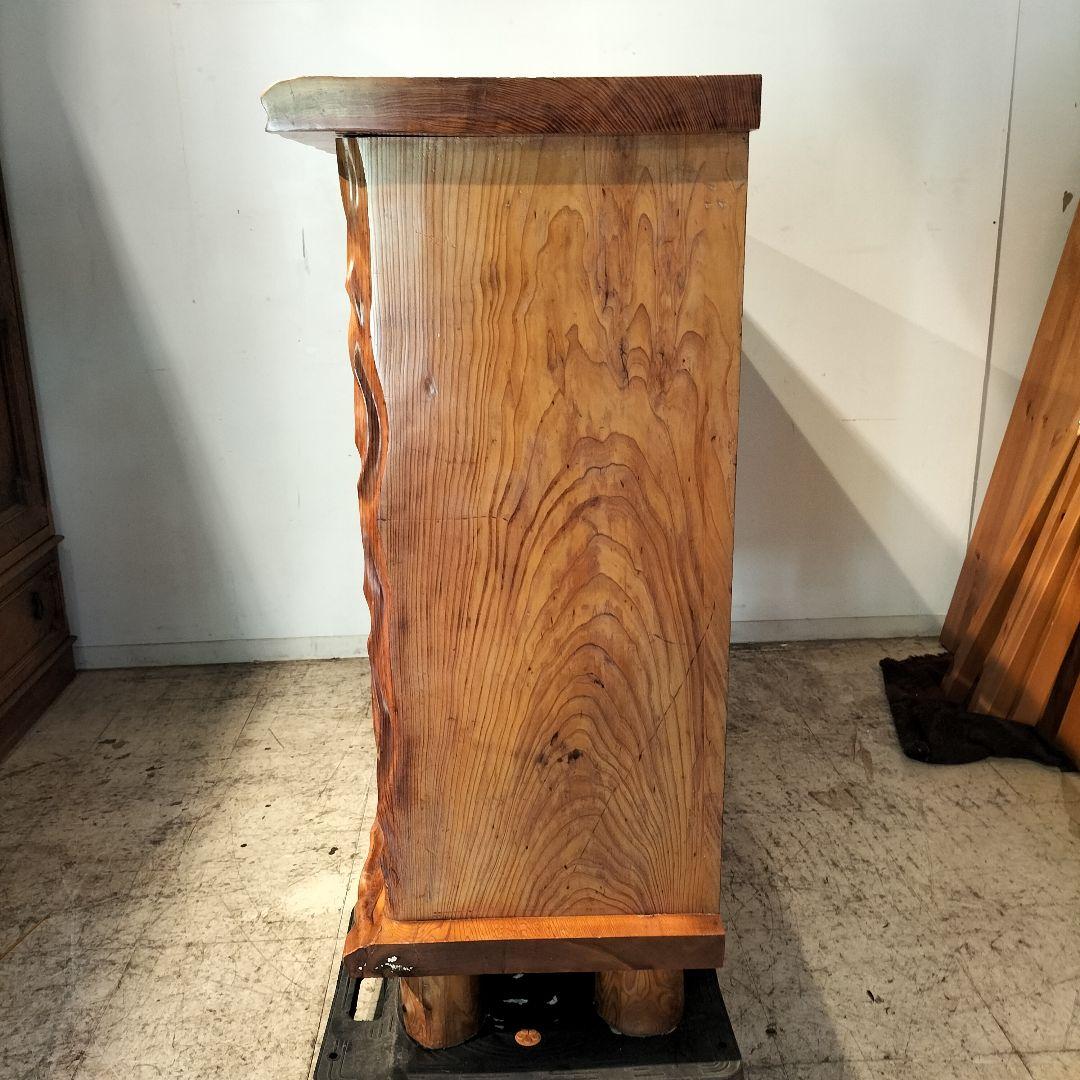 M●WS東名 希少 和ヴィンテージ 屋久杉 茶棚 飾り棚 サイドボード