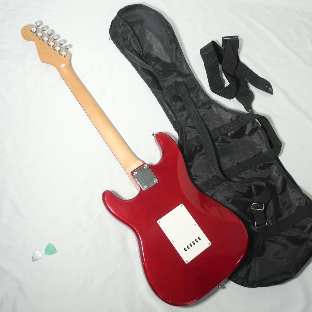 美品 Photogenic エレキギター ケース付 ストラトタイプ レッド