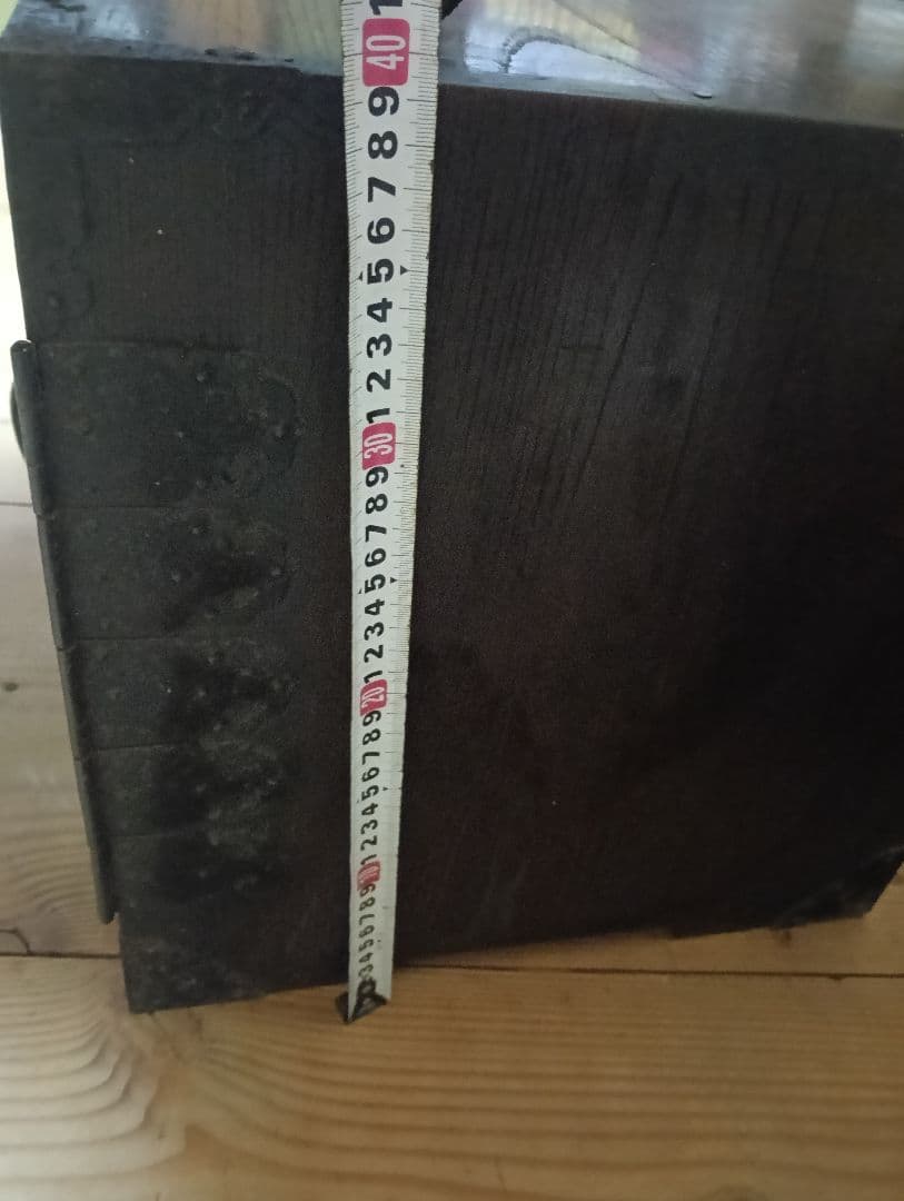 佐渡船箪笥 明治期 鉄金具 小型金庫 古民具　アンティーク和家具 佐渡船箪笥