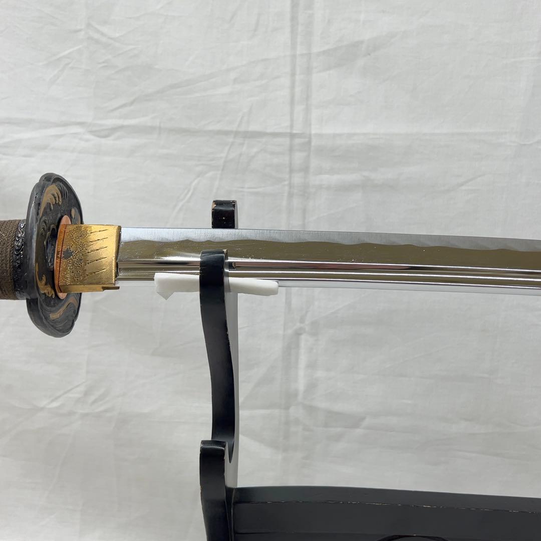 【模造】大脇差 全長86.0センチ 龍鍔 樋入り 特殊鞘 日本刀