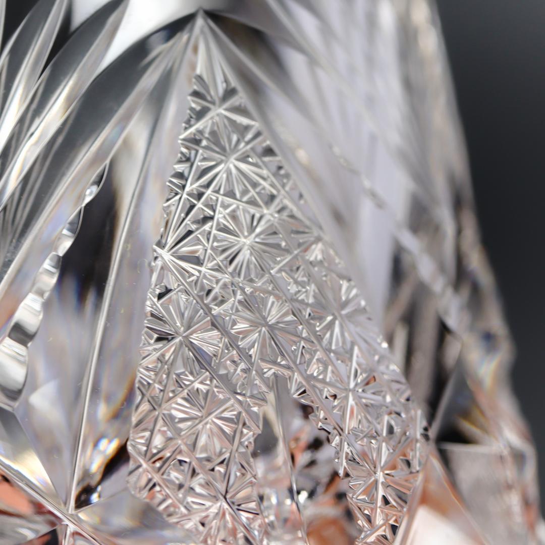 HOYA クリスタル ロックグラス 300ml オールドファッション 箱付 美品