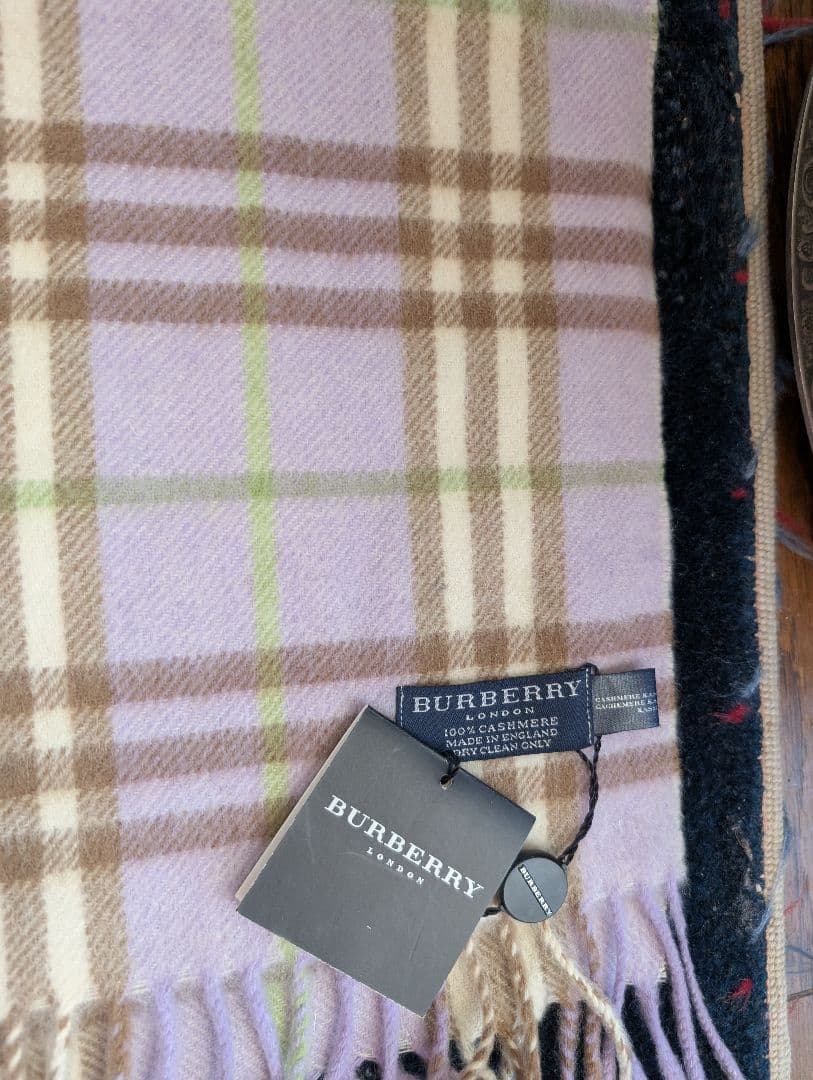 バーバリ　カシミヤ　マフラー