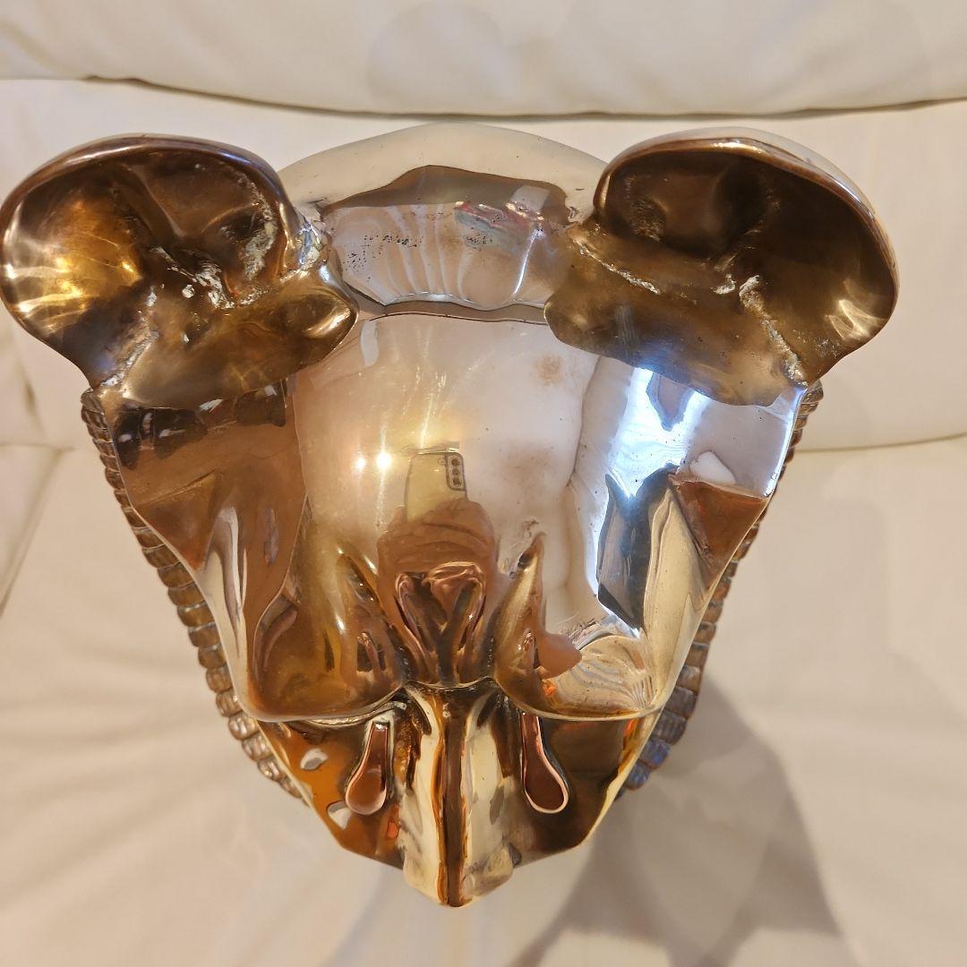 幸運？　真鍮　ブラス　オブジェ　ライオン　アンティーク　gold 希少