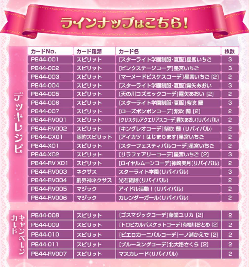 バトルスピリッツ コラボスターターセット アイカツ！ アツいアイドル活動！ラスト