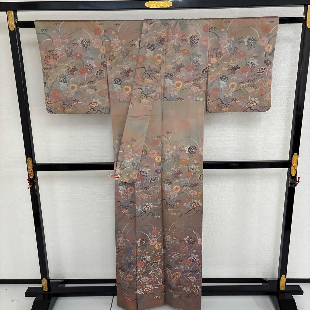 ねこねこ55様　AK-4748 絵羽紬 菱屋六右衛門 光沢ある紬