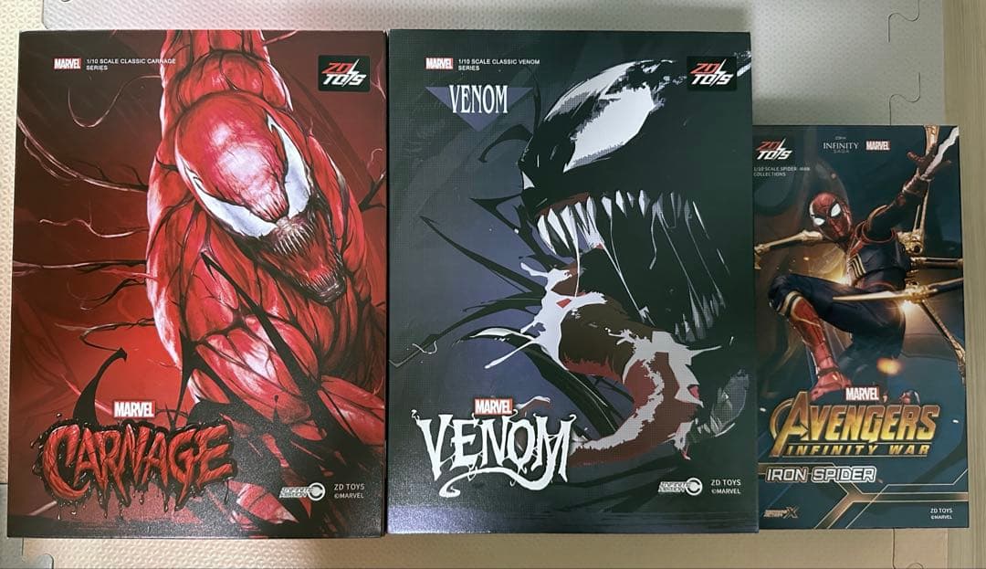 アイアン・スパイダー、カーネイジ、フィギュア ZD Toys